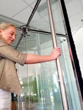 Boon Edam BoonAssist TQ Revolving Door with Safety Features 