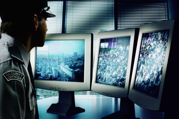 Security Guard at Control Center