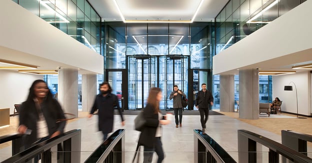 Riverscape London Revolving Doors and Optical Turnstiles - Social