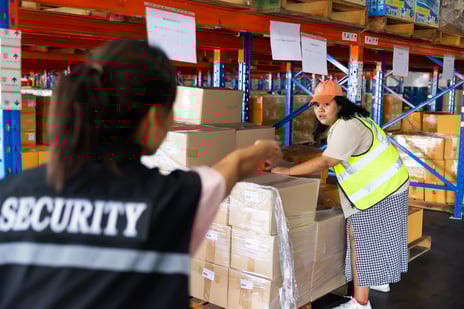 Warehouse Security Woman